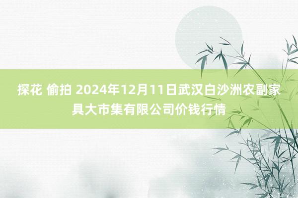 探花 偷拍 2024年12月11日武汉白沙洲农副家具大市集有限公司价钱行情