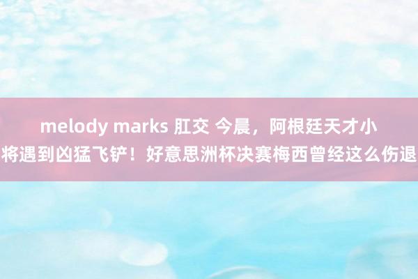 melody marks 肛交 今晨，阿根廷天才小将遇到凶猛飞铲！好意思洲杯决赛梅西曾经这么伤退