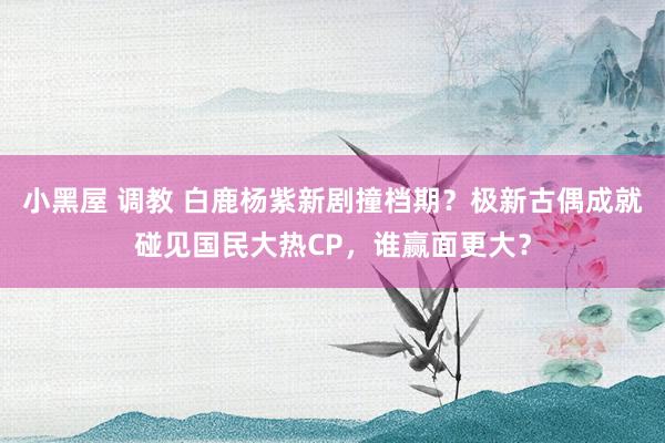 小黑屋 调教 白鹿杨紫新剧撞档期？极新古偶成就碰见国民大热CP，谁赢面更大？