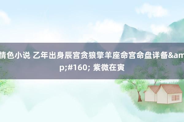 情色小说 乙年出身辰宫贪狼擎羊座命宫命盘详备&#160; 紫微在寅