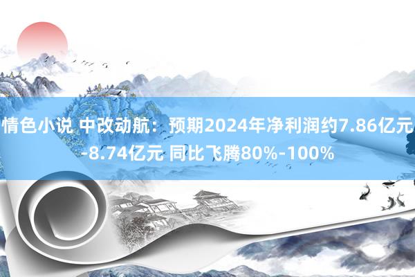 情色小说 中改动航：预期2024年净利润约7.86亿元-8.74亿元 同比飞腾80%-100%