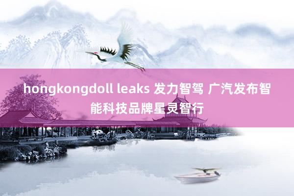 hongkongdoll leaks 发力智驾 广汽发布智能科技品牌星灵智行