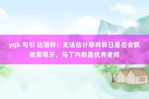 yqk 勾引 达洛特：无法估计穆帅异日是否会抓教葡萄牙，马丁内斯是优秀老师