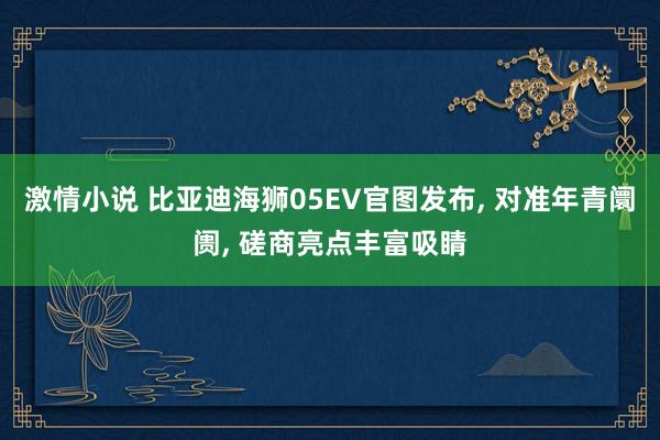 激情小说 比亚迪海狮05EV官图发布， 对准年青阛阓， 磋商亮点丰富吸睛
