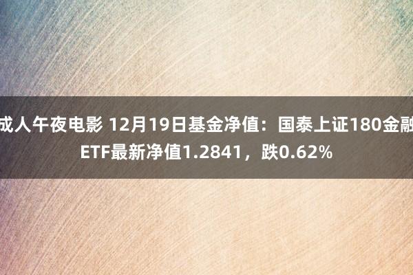 成人午夜电影 12月19日基金净值：国泰上证180金融ETF最新净值1.2841，跌0.62%