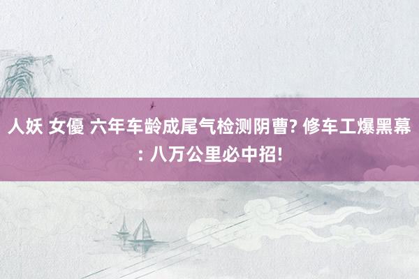 人妖 女優 六年车龄成尾气检测阴曹? 修车工爆黑幕: 八万公里必中招!
