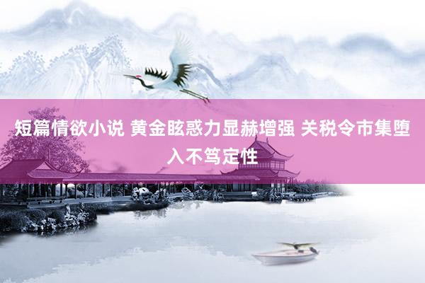 短篇情欲小说 黄金眩惑力显赫增强 关税令市集堕入不笃定性