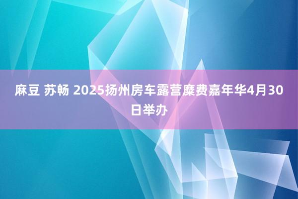 麻豆 苏畅 2025扬州房车露营糜费嘉年华4月30日举办