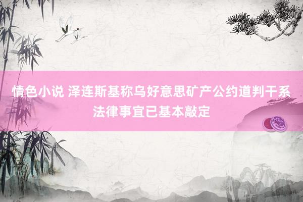 情色小说 泽连斯基称乌好意思矿产公约道判干系法律事宜已基本敲定